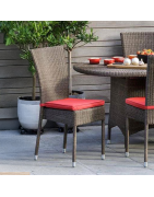 Chaise de jardin en résine tressée
