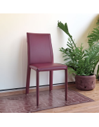 Chaise en cuir pleine fleur