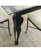 Pieds de table en fer forgé