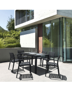 Table de jardin rectangulaire