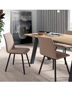 Chaise en simili et synthétique