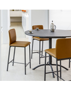 Tabouret en simili et synthétique