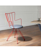 Chaise métal design
