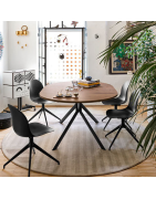 Table de cuisine ovale