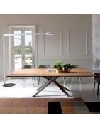 Table à manger bois et métal