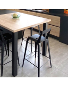 Tabouret industriel avec dossier