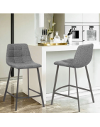 Tabouret de bar capitonné