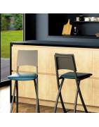 Tabouret pliant avec dossier