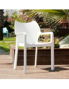 Chaise de jardin avec accoudoirs