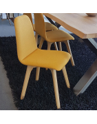 Chaise tissu bouclé