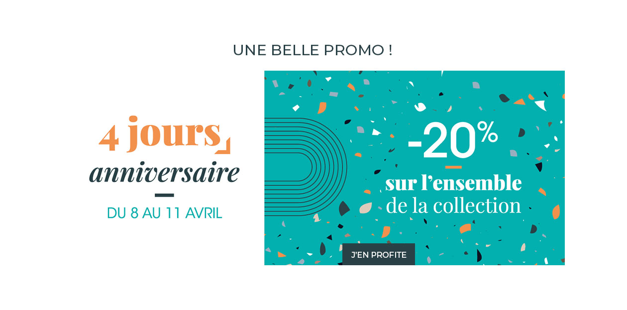 -20% sur l'ensemble de la collection