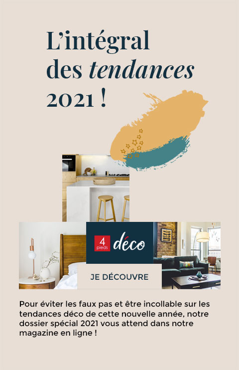 Pour éviter les faux pas et être incollable sur les tendances déco de cette nouvelle année, notre dossier spécial 2021 vous attend dans notre magazine en ligne.