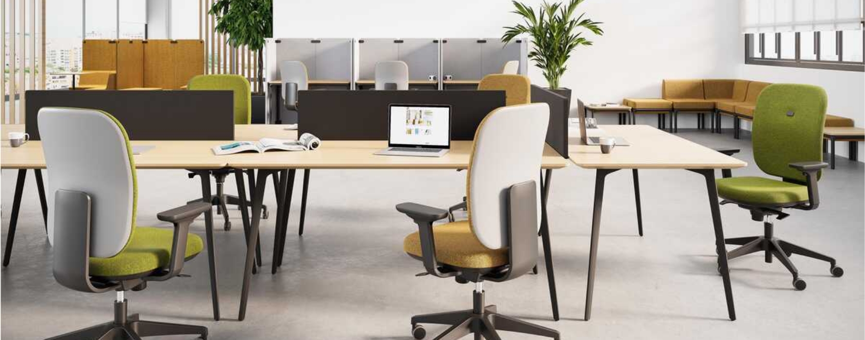 Bureaux, salles de réunion et salles de pause