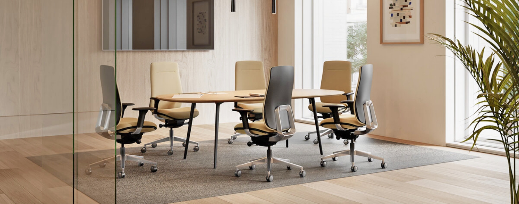 Bureaux, salles de réunion et salles de pause