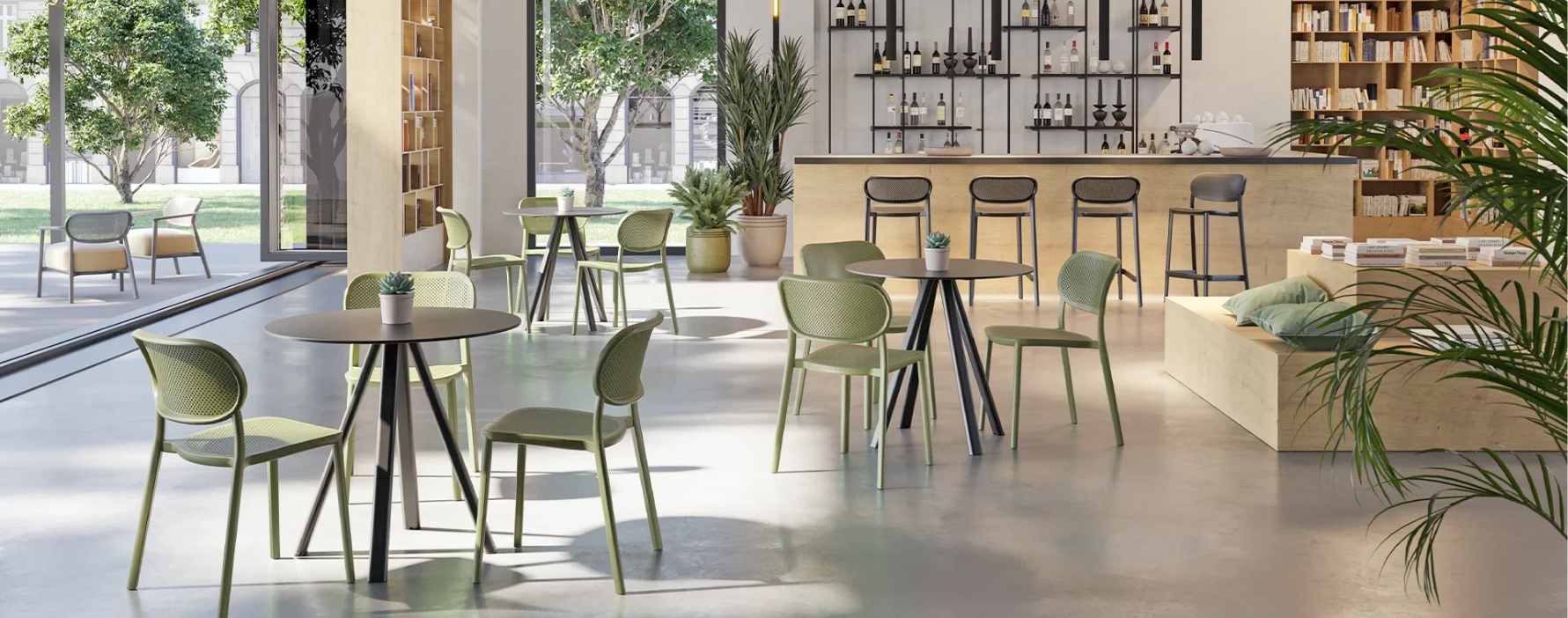 Cafés, bars, restaurants et terrasses